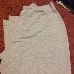 Plain grey and black sweats