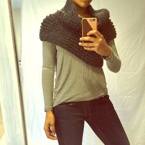 Dark Gray Wool Cowl - "Katniss Cowl"