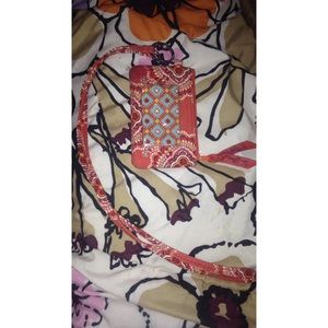 Vera Bradley ID holder and key chain