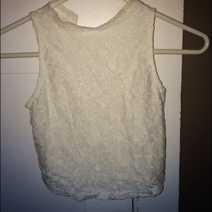 White crop top