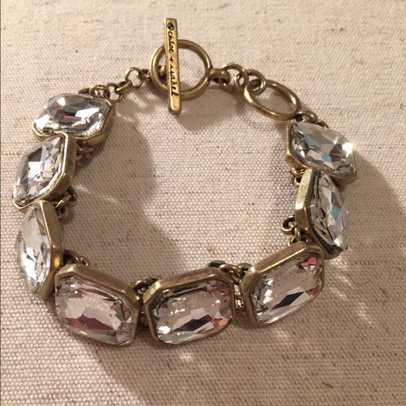 Retro Glam Square-cut Crystal Bracelet