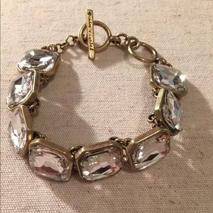 Retro Glam Square-cut Crystal Bracelet