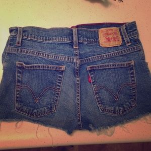 Levi's high-waisted shorts