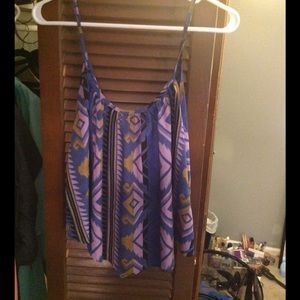 Multi colored tank top