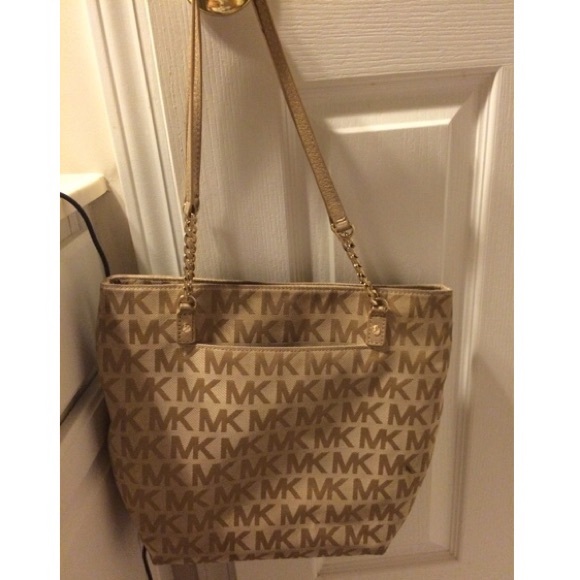 Gold michael kors bag!