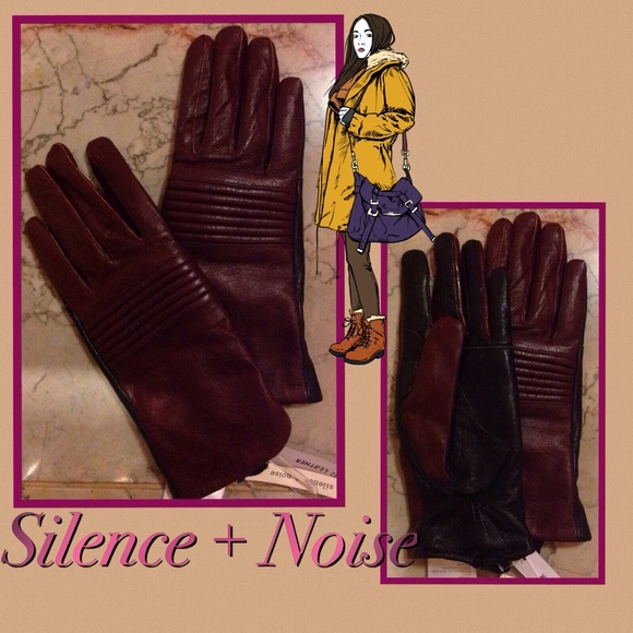 Urban Outfitters Accessories - Urban Outfitters 2-Tone Leather Gloves