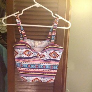 Aztec crop top
