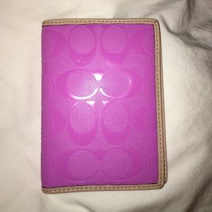 Coach passport cover