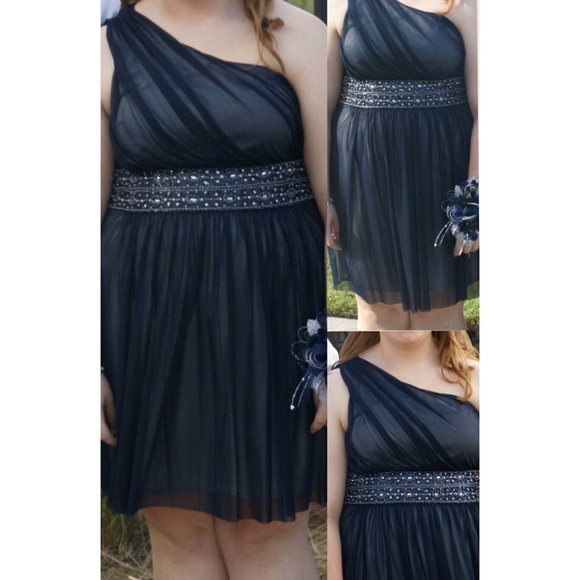 🔴SOLD🔴 Navy and silver formal dress