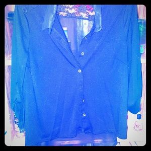 Gorgeous black button on shirt