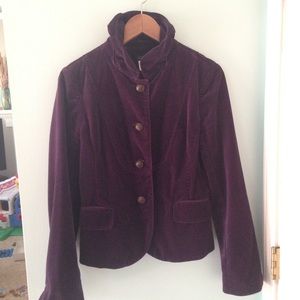 J. Crew Purple VELVET blazer.