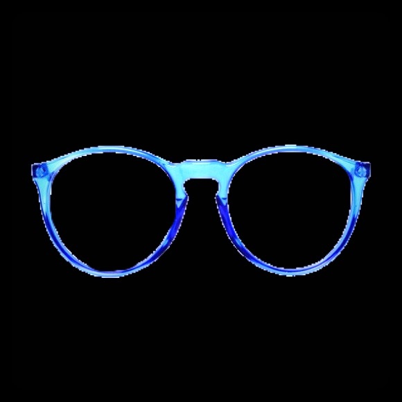 Crappy broken blue glasses