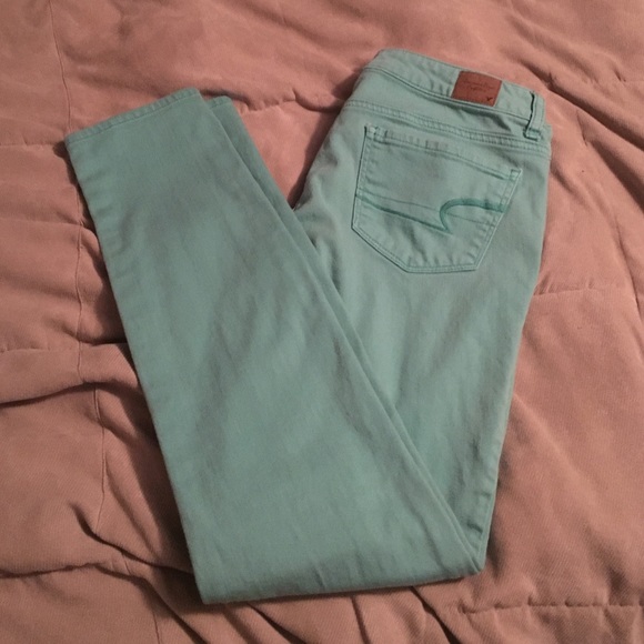 Mint skinny jeans