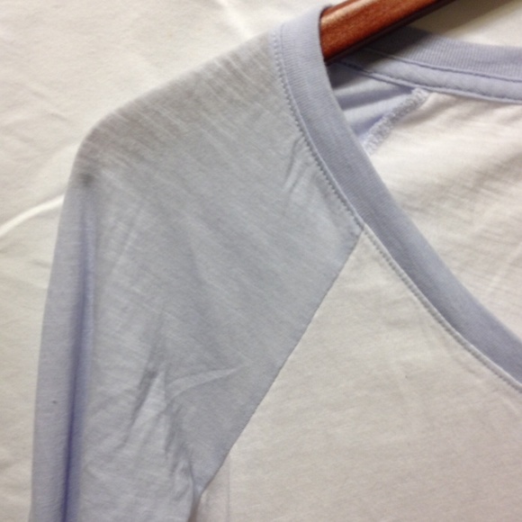 VS Pink White/Lavender Baseball Tee - Picture 2 of 3