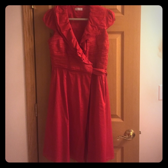 Red Calvin Klein dress