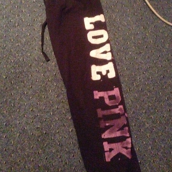 Black Victoria's Secret drawstring Sweats