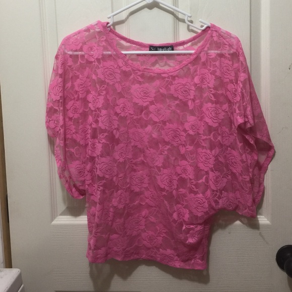 Lace rose pattern shirt