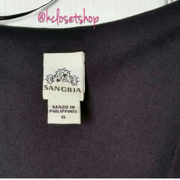 NWOT| Sangria {KNOT FRONT V-NECK DRESS} - Picture 8 of 9