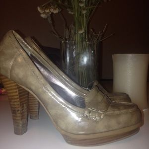 Alfani brand, tan heels.