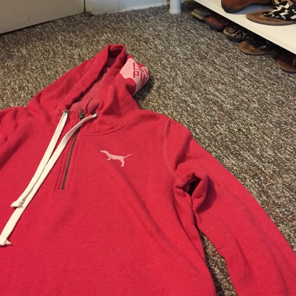 PINK quarter zip hoodie