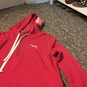PINK quarter zip hoodie