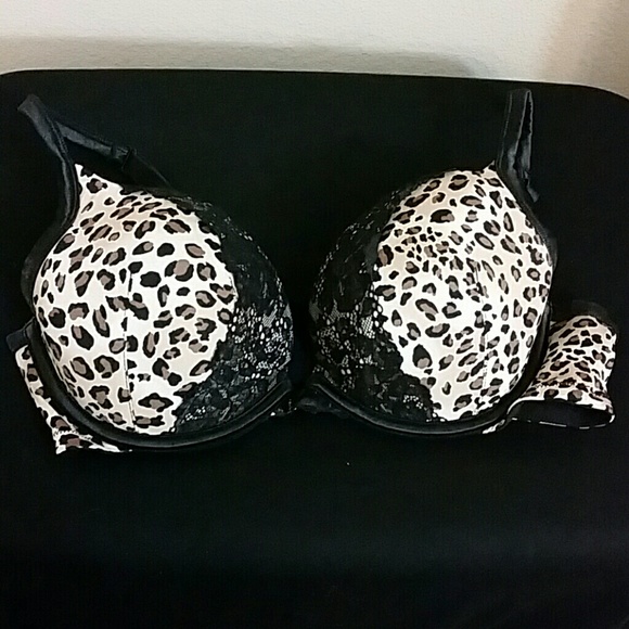 Lane Bryant Cheetah Print Plunge Push Up Bra 38C