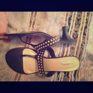 Studded leather Kitten Heels