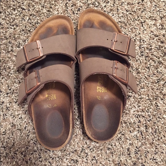 Women's Birkenstock, light brown leather size 37