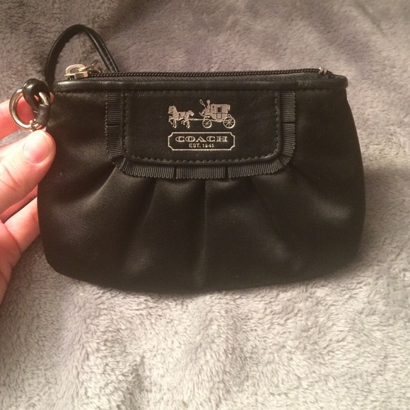 Black Coach Wristlet