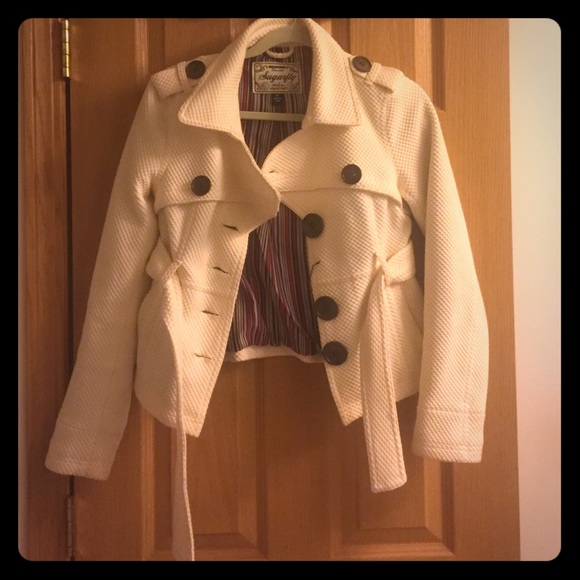 Ivory quilted coat - Picture 1 of 3