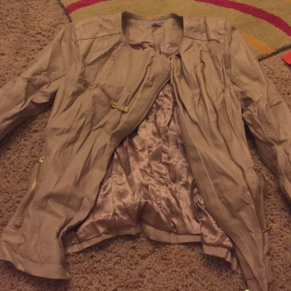 Textured leather jacket