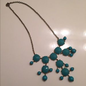 Turquoise jcrew bubble necklace