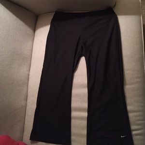 Nike black fit dry workout pants