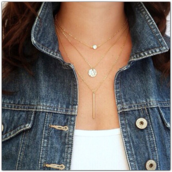 Jewelry - 💐HP💐Silver Tone 3 Layered Necklace✨4 available