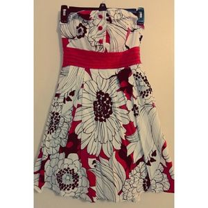 Black, White, and Red Dress