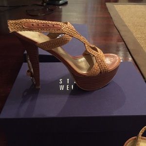 Stuart Weitzman Camino Camel Laniard