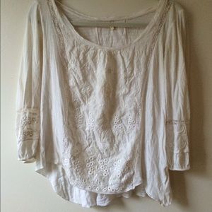 White Anthropologie Shirt