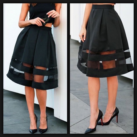 Carmen Marc Valvo illusion skirt
