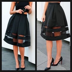 Carmen Marc Valvo illusion skirt