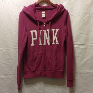 VS Pink Zip Up Sweatshirt