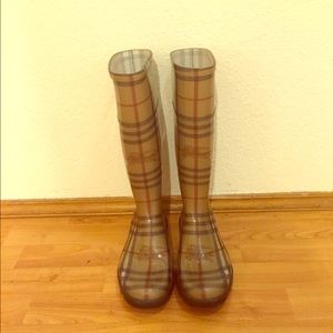 Authentic Burberry rain boots