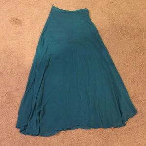 Teal maxi skirt