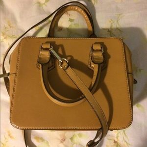 Zara Structured Box Tote Handbag