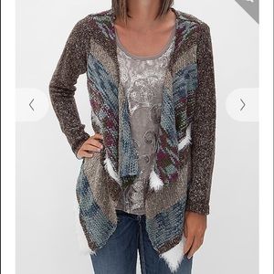 BKE Boutique Striped Cardigan Sweater