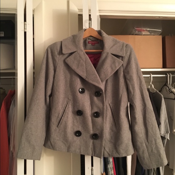Merona Jackets & Blazers - Grey Short Peacoat