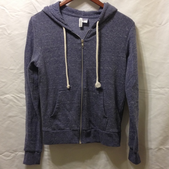 H&M Basic Marled Purple Zip Up Sweater - Picture 1 of 2