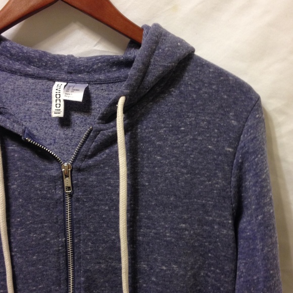 H&M Basic Marled Purple Zip Up Sweater - Picture 2 of 2