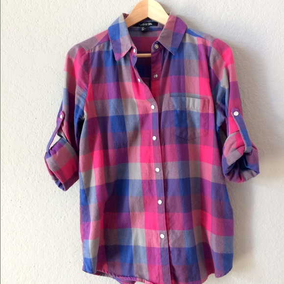 Forever 21 Tops - Forever 21 plaid flannel shirt