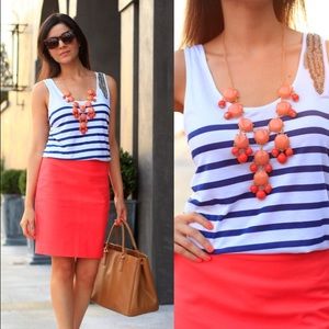 Coral J. Crew style statement necklace!