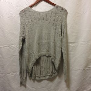 Nordstrom BP High Low Heather Grey Knit Sweater